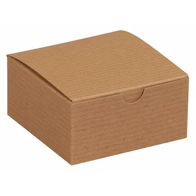 PARTNERS BRAND Kraft Gift Box, 4x4x2 in, 100 PK, GB442K - Gift Boxes