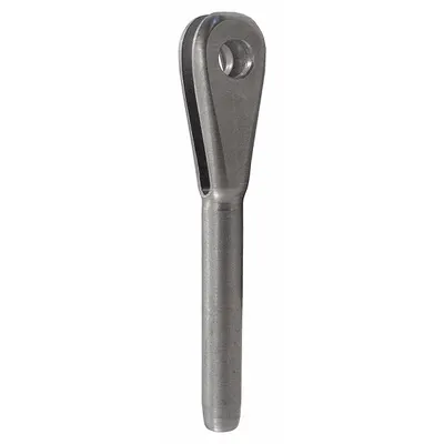 LOOS Wire Rope Clevis Fitting: 5/16 in Compatible Rope Dia, Stainless Steel - Clevis Fork End Fittings
