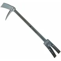 This Halligan-type forcible entry tool features a 24-inch round carbon steel handle for prying, twisting, and striking during emergency access operations. Designed for breaching doors, locks, and barriers, it provides leverage and durability for demanding tasks