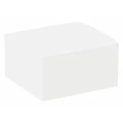 White folding gift box with inside dimensions of 5 in length, 5 in width, and 3 in height. Sold in a pack of 100. Suitable for packaging and presenting gifts, small parts, or promotional items.
