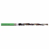 CHAINFLEX Measuring System Cable: (4) Shielded Twisted Pr 24 AWG (0.25)/(2) 20 AWG (0.50), Green (MPN CF111-014-D)