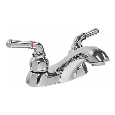 DOMINION FAUCETS Silver Series Mid Arc Centerset Bathroom Faucet - Centerset Handle Bathroom Faucets
