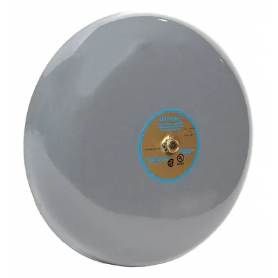 EDWARDS SIGNALING 435-10E1 10 in Bell Alarm, 12V DC, Gray, Indoor/Outdoor - Bell Alarms