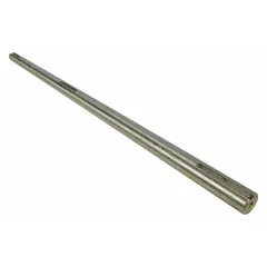 Shaft for HVACR systems, used to connect motors to fans or blowers for torque transmission. Suitable for commercial and industrial heating, ventilation, air conditioning, and refrigeration equipment.