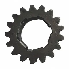 This gear set is a replacement part for material handling hoists with a 3-ton capacity. It is designed for use with models HRH-3T-10FT-Cr, HRH-3T-20FT-Cr, and HRH-3T-5FT-Cr. Typical applications include lifting and positioning heavy loads in industrial settings.