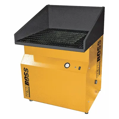 VENTBOSS BY ROBOVENT Downdraft Table: 36 in W x 36 in L, 1,280 cfm, 110V AC - Stationary Metalworking Downdraft Tables