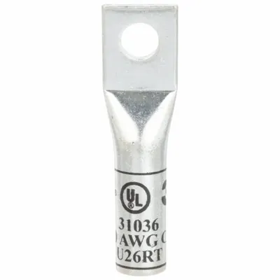 3M Compression Lugs: 1/2 in Stud Size, 600 kcmil For Wire Sizes, Stranded Wire Type - One-Hole Compression Lugs