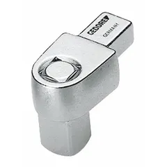 Fixed square torque wrench head with 1/2 in drive size and 1/2 in size. Designed for use with compatible torque wrench handles to apply controlled torque to fasteners in assembly, maintenance, and repair tasks.