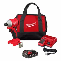This cordless impact driver delivers 1,700 in-lb max torque, 3,600 RPM no load speed, and 4,900 impacts per minute. Powered by the M18 battery platform, it is suited for driving fasteners and loosening nuts in construction, metalworking, and maintenance tasks.