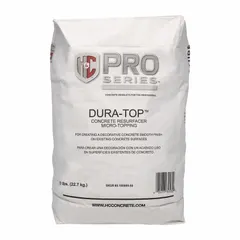 Cement-based, bagged gray resurfacer for concrete and masonry surfaces. Provides 180-200 sq ft coverage at 1/16-1/32 in thickness per 50 lb bag. No VOC formulation. Suitable for restoring worn horizontal surfaces such as driveways, patios, and walkways.