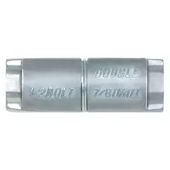 Double shield expansion anchor made of Zamac alloy with a 1/2 in diameter and 2 1/2 in overall length. Features coarse thread (1/2-13) for secure fastening in solid base materials such as concrete or masonry. Supplied in a 25-pack.