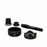 GREENLEE Knockout Punch Set: 10 ga Sheet Metal Capacity (Steel), 4 1/64 in Nominal Size, Round (MPN K3BB-3-1/2)