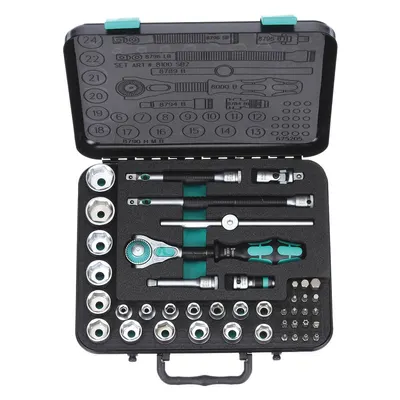 WERA Zyklop Socket Wrench Set - Metric Socket Sets with Drive Tools