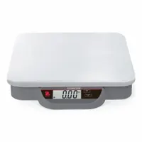 OHAUS Shipping Scale: 44 lb Wt Capacity - Imperial, 11 in Weighing Surface Dp, kg/lb, LCD (MPN i-C12P20)