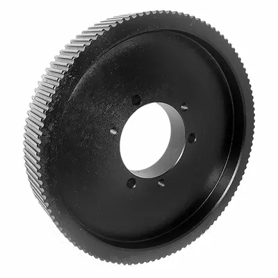 OEM QD112-5M-25 HTD Section QD Bushed Timing Pulley, 112 Teeth, Black Oxide Finish - HTD Section QD Bushed Timing Pulleys