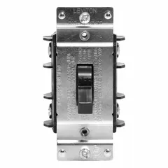 Open manual motor switch for starting and stopping motors in industrial applications. Rated 40 A at 600V AC, 2 poles, surface mount. No pilot light included. Suitable for controlling pumps, fans, and conveyors.
