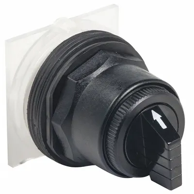 SCHNEIDER Short-Handled Selector Switch: 30 mm Panel Mount Size, 3 Positions - Selector-Switch Operators