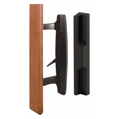 PRIME-LINE C 1313 Sliding Door Lock, Recessed Handle, 2 in Wd, 9 in Ht - Recessed Handles for Sliding Doors