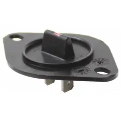 This thermistor monitors temperature inside washing machines and dryers to regulate cycle operation. It functions as a temperature-sensing resistor, helping control heating and prevent overheating. Use as a direct replacement for the original component.