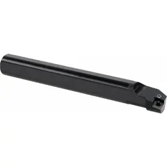 This indexable boring bar is designed for internal turning operations, such as enlarging and finishing holes to precise diameters. It features a negative rake geometry and right-hand cutting direction, suitable for use in lathes or boring mills.