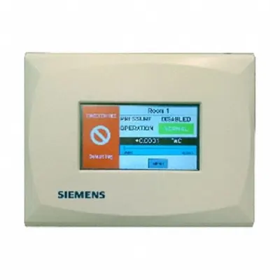 Siemens Room Condition Monitor, BACnet/P1, +/- 0.25" WC (62.5 Pa), 547-323A - Siemens Room Condition Monitors