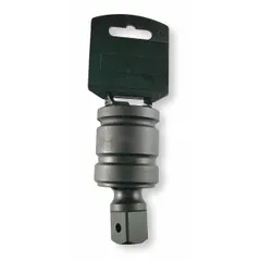 Square output drive size of 3/4 in. Designed for transferring torque at an angle in high-torque applications. Used with impact tools where access to fasteners is restricted.