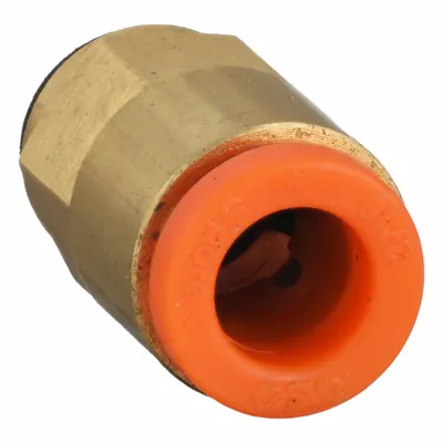 SMC KQ2H05-32A Push-to-Connect x MUNF Adapter Fitting, Brass, #10-32 Thread - Polybutylene & Brass Tube Fittings