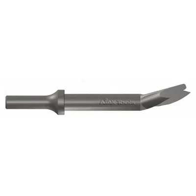 AJAX Chisel: 0.401 in Shank Size, Round, Round, 3/4 in Chisel Tip Wd - Flat Chisels for Air Hammers