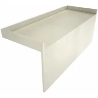 Pre-sloped, tile-ready bench for wet areas in residential and commercial bathrooms. Provides a sturdy seating surface inside showers, eliminating the need for custom mud work. Accommodates larger shower layouts with a 44-inch maximum seat width