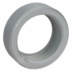 Iron reducing bushing for hazardous locations, transitioning from 3-inch to 2-inch trade size. Provides a secure conduit size change in classified areas.