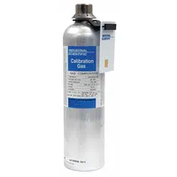 Hydrogen chloride calibration gas mixture at 10 ppm in nitrogen, supplied in a 58 L cylinder. Used for verifying and calibrating portable gas detectors that measure hydrogen chloride, ensuring accurate sensor response in industrial safety applications