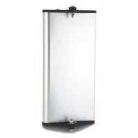 Rectangular flat-profile replacement mirror for 16 1/8-inch mirror height. Includes mounting hardware for installation on trucks, trailers, or heavy equipment