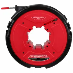 This fish tape features a 100 ft polyester tape for routing and pulling wires through walls, conduits, and ceilings. The M18 bare-tool design requires a separate Milwaukee M18 battery and charger. Suitable for electrical and low-voltage installations.