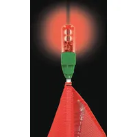 Warning Whip Light: LED, Flashing, 2.4 to 12 W, Red, 3/4 in Ht, 1 in Wd (MPN WLFS.4LED.RF)
