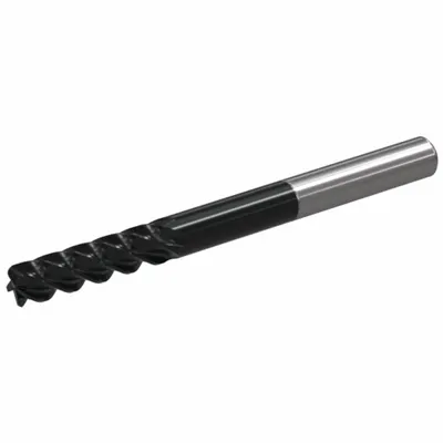 WIDIA Square End Mill: Carbide, TiAlN Coated, 5 Flute, 1/2" Mill Dia, 1" LOC - Fast-Cutting Carbide Square End Mills for Steel & Cast Iron