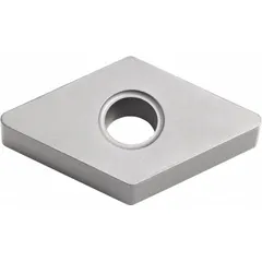 Diamond indexable turning insert for precision machining of non-ferrous materials such as aluminum alloys, copper, and plastics. Used in turning and boring operations for finishing applications requiring high surface quality and tight tolerances.