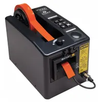 This packaging countertop tape machine is designed for applying protective film and foil. It accommodates tape up to 2 inches wide with a 3-inch core diameter and includes a memory function. Suitable for light-duty packaging and sealing tasks in industrial or warehouse settings