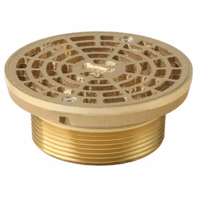 SMITH LIGHT COMMERCIAL Grate: A, Round, 4 3/4 in Overall Dia, 2 in Overall Ht, Cast Iron - Light-Duty Floor Drain Grates (Class A)