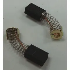 Replacement carbon brush set for Makita grinders. Designed to restore motor performance by replacing worn brushes in compatible power tools. Used for maintaining consistent electrical contact during grinding and cutting operations.