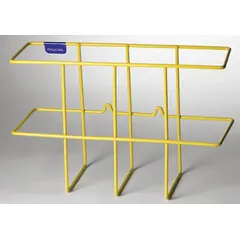 Wire rack mounting solution with overall dimensions of 9 in height, 14 3/4 in width, and 5 3/4 in depth. Includes mounting hardware for secure attachment to wire rack structures. Used in industrial and facility settings for organizing or securing equipment on wire racks.