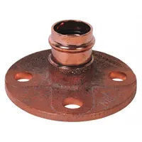NIBCO Crimp Flange Fitting: Flange, 1 in CTS size, Press-fit x Flange, Brass, EPDM O-Ring (MPN B305358PC)