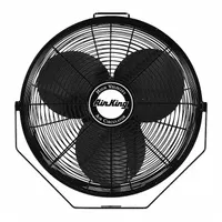 AIR KING Mounted Fan: 18 in Blade Dia, 120V, 1/6 hp Motor HP, Ceiling/Floor/Post/Wall Mount, Bracket (MPN 9318)