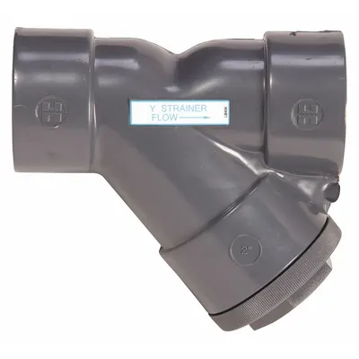 HAYWARD Y Strainer: 3 in, Socket, Mesh, 0.0313 in Screen Size, PVC, FPM - PVC Y Strainers