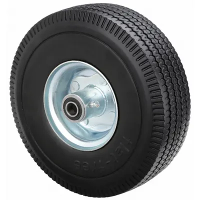 MARASTAR Flat-Free Wheel: 10 1/2 in Wheel Dia., 3 in Wheel Wd, Polyurethane - Flat-Free Polyurethane Foam Wheels