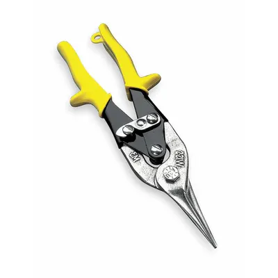 CRESCENT WISS Aviation Snip: Straight, 9 1/4 in Overall Lg, 1 1/2 in Cutting Lg, Steel - Aviation Snips