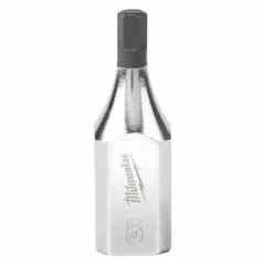 This hex bit socket features a 3/8 in drive size and a 5 mm metric hex tip, with an overall length of 1 3/4 in. It is used for driving hex fasteners in assembly, maintenance, and repair tasks where a compact tool is required.