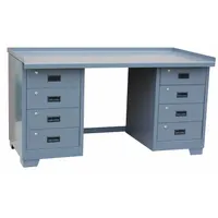 JAMCO Workbench: Fixed Ht, Steel, 60 in x 30 in, 2,000 lb Overall Load Capacity, Gray, Gray (MPN WO360GP)