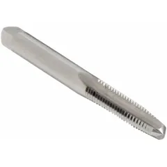General purpose hand tap for creating internal #6-32 UNC threads in ferrous and non-ferrous materials. Features H2 tolerance, taper chamfer for easy starting, and 3 straight flutes for chip evacuation in through-hole applications. Made from high-speed steel.