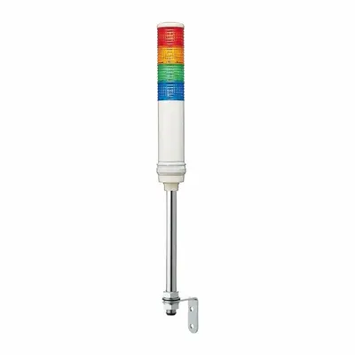 SCHNEIDER Tower Light Assembly: 4 Tier, Blue/Green/Orange/Red, No Sounder Tier - Four-Tier Tower Light Assemblies