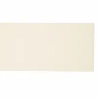 White push plate made from wear-resistant PETG material. Measures 16 inches in height and 6 inches in width. Designed for push operation to protect door surfaces in high-traffic areas